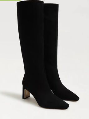 Sam Edelman Black Suede Sylvia Knee High Boot